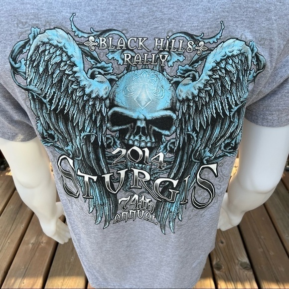 Sturgis 2014 Black Hills Rally T-Shirt - Picture 2 of 7